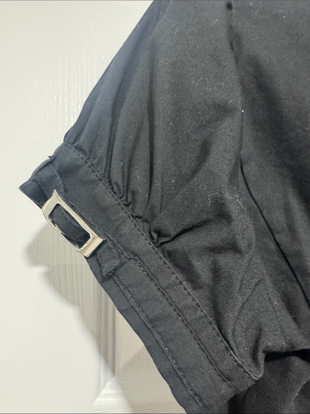 Express Women’s Black Short-Sleeve Button-Down Shirt - Picture 5 of 5